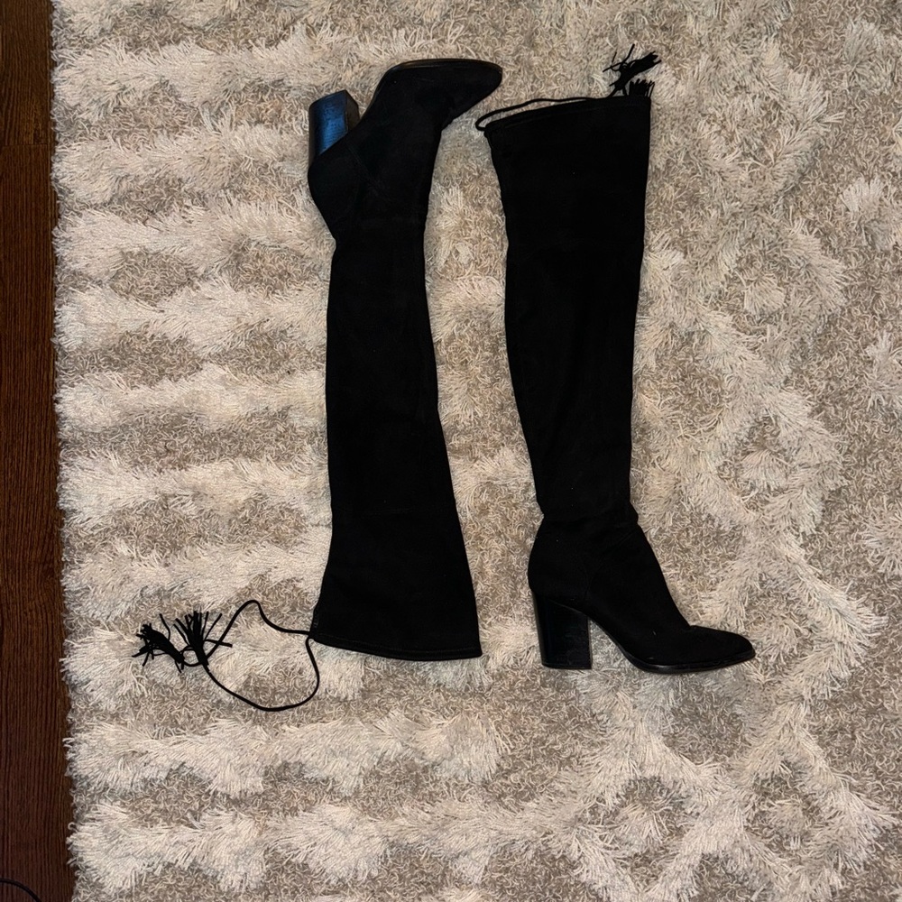 Marc Fisher black Suede over the knee boots